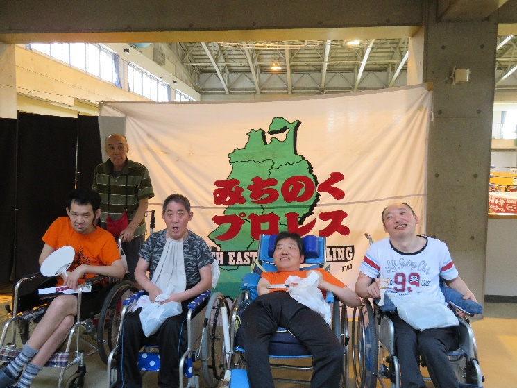 障害者支援施設　山郷館　みちのくプロレスが弘前へ！
