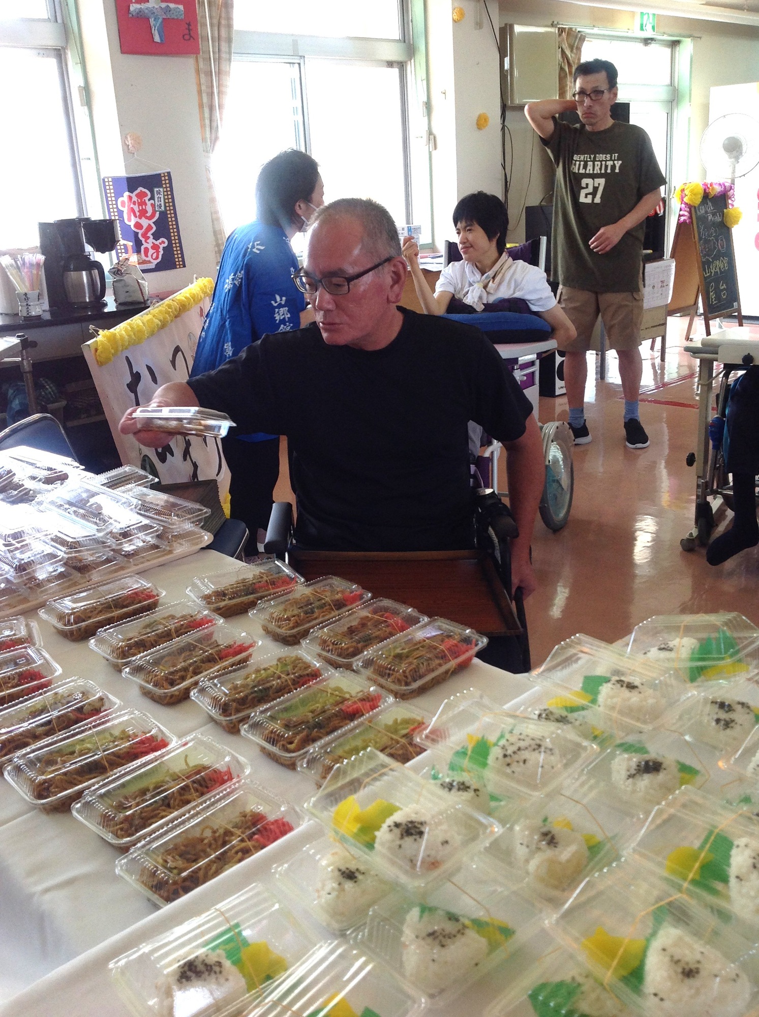 山郷館　屋台メニューで夏祭り！